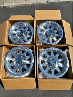 Brand New 17x8.5 Method MR301 Machined 17” Off-Road Wheels 6Lug 6x139 (6x5.5) 0 Offset