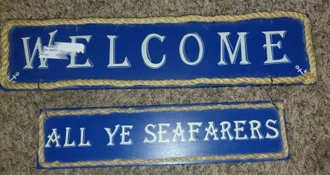 Nautical Wooden Hanging Sign