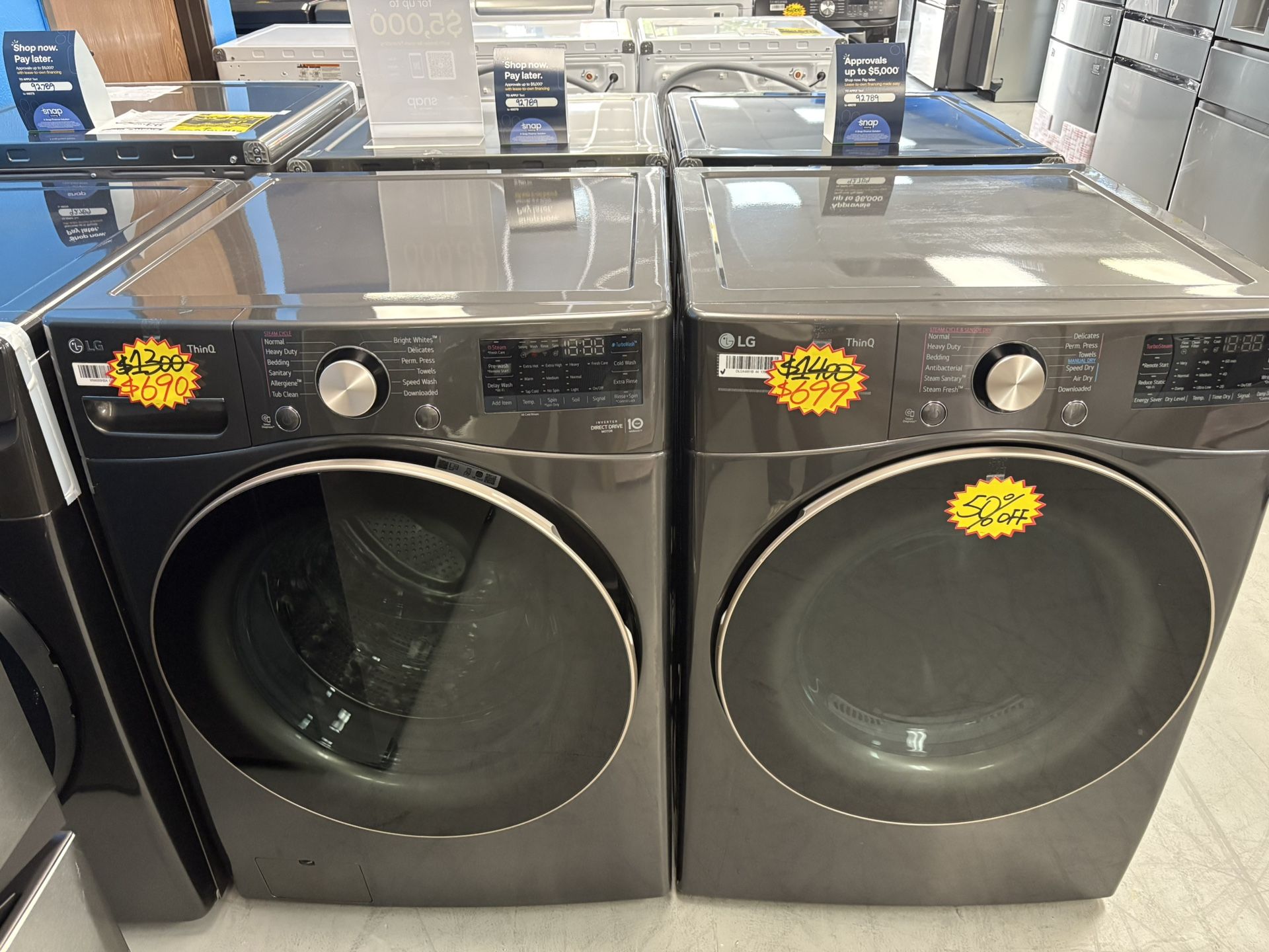 LG Best Seller Washer and Gas Dryer Set🔥