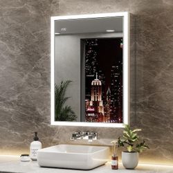 New - 24” x 31” LED Medicine Cabinet for Bathroom Storage