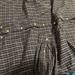 Navy Blue 2XL Tommy Hilfiger Button Up/ Flannel