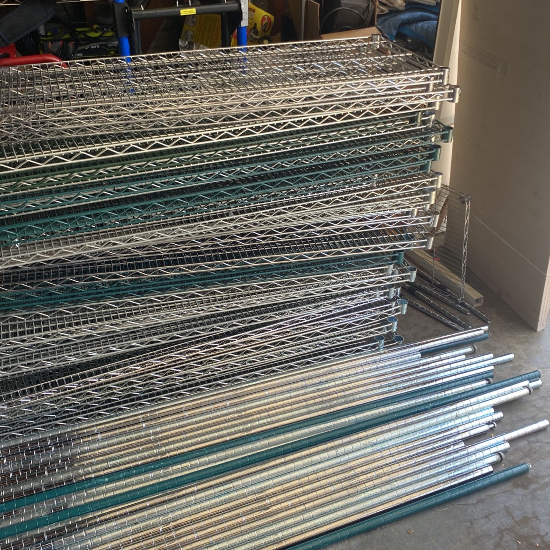 Metal shelving