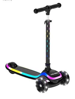 Chroma Folding Kick Scooter for Kids with Multicolor Wheel
