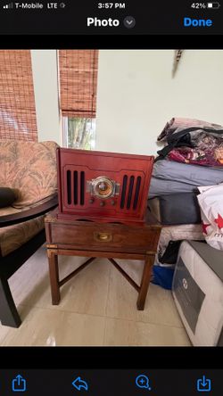 Table and radio