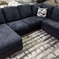 AP🎉 Double Chaise 2 Piece Sectional Couch With Chaise// Financing - Delivery 