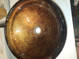 16 In Glass Vessel Sink.