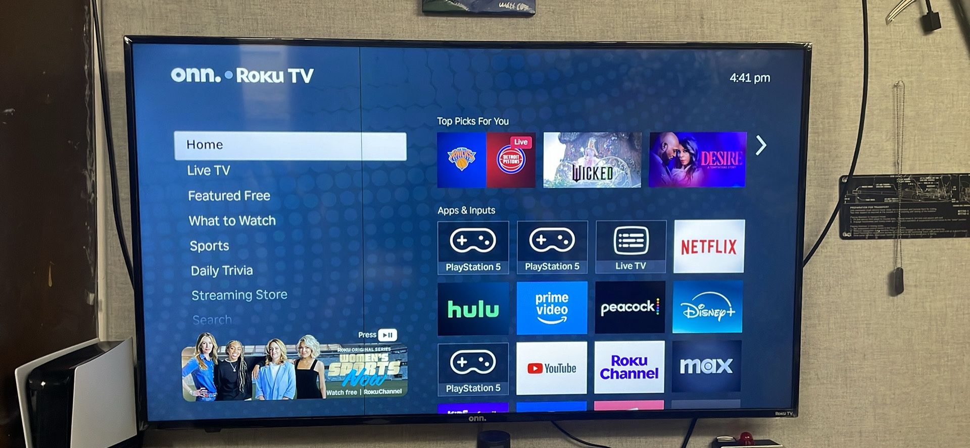 50 Inch 4K Roku Smart Tv 