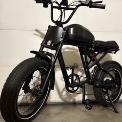 NEW 37MPH Electric Bike Blacked-Out Full Suspension • Long Range