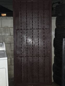 Metal heavy duty security door
