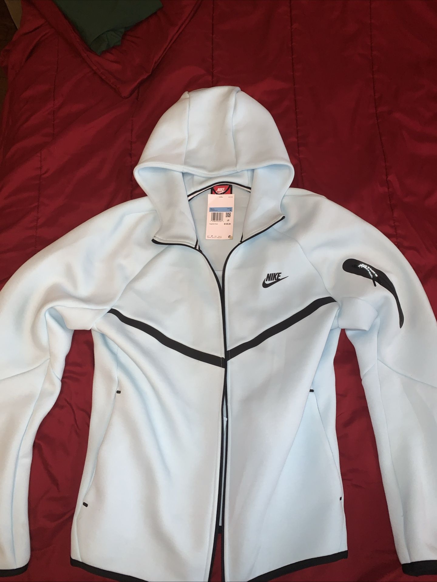 Light Blue Nike Tech Jacket Size Medium