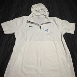 Nike Lightweight Coaches Jacket 1/4 Zip Men’s Size M FJ9548-102 White