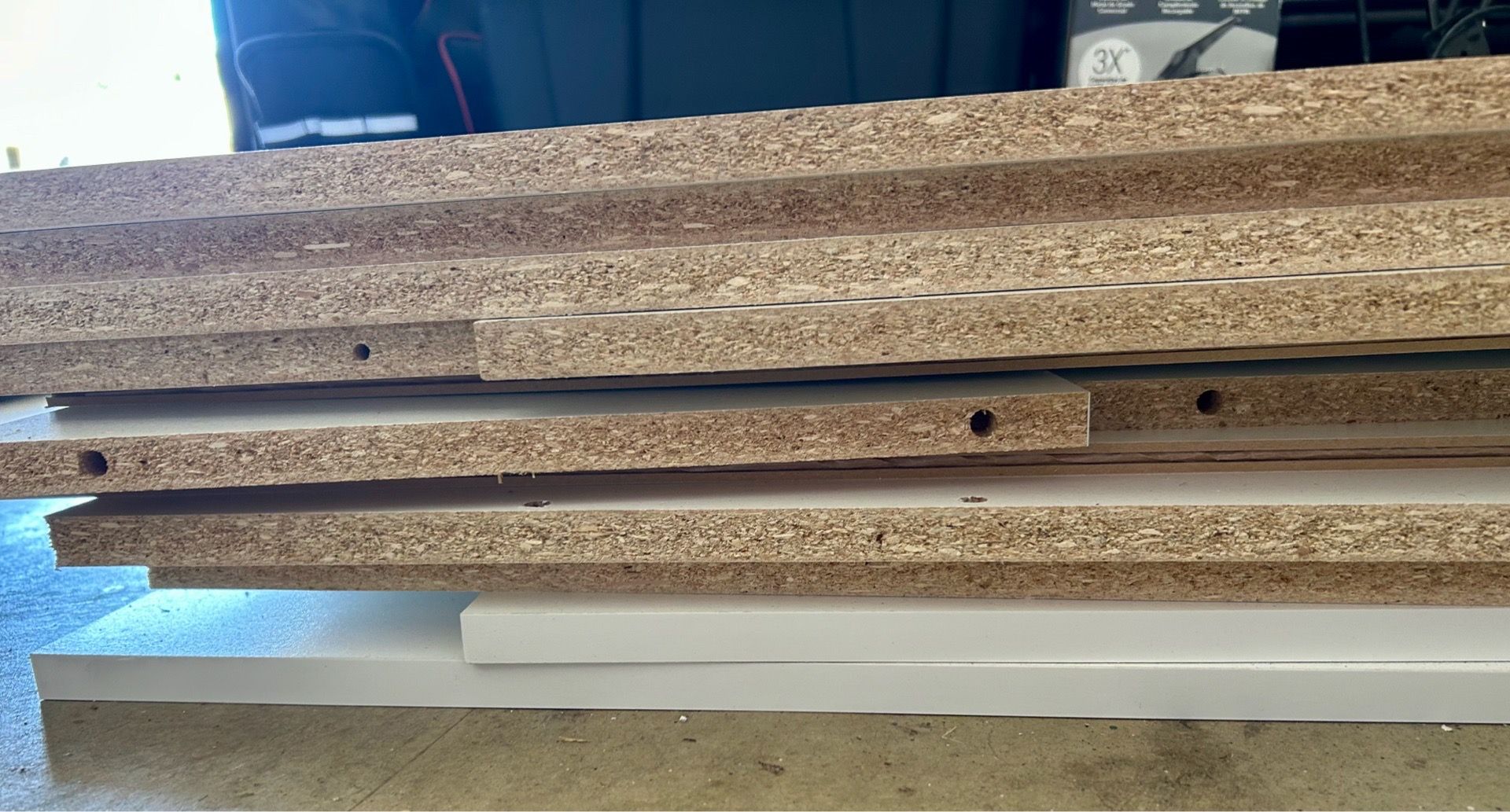 White Particle Board