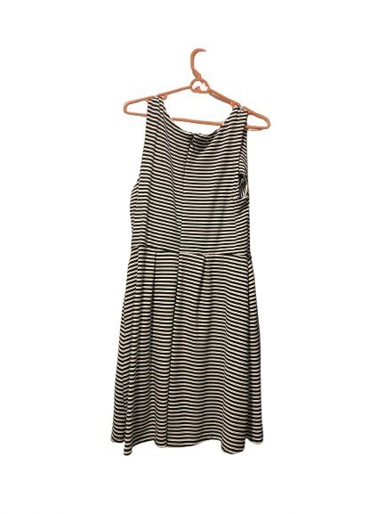 Merona Black & White Striped Dress w/ pockets - Target Size XL