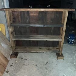 Rustic Shelves Book Case