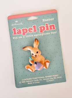 Vintage Hallmark Bunny Pin 1986