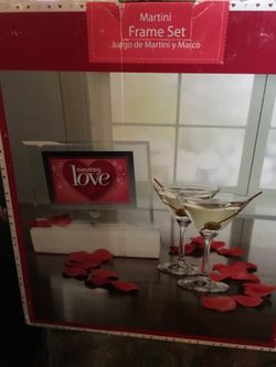 Frame and Martini glass set