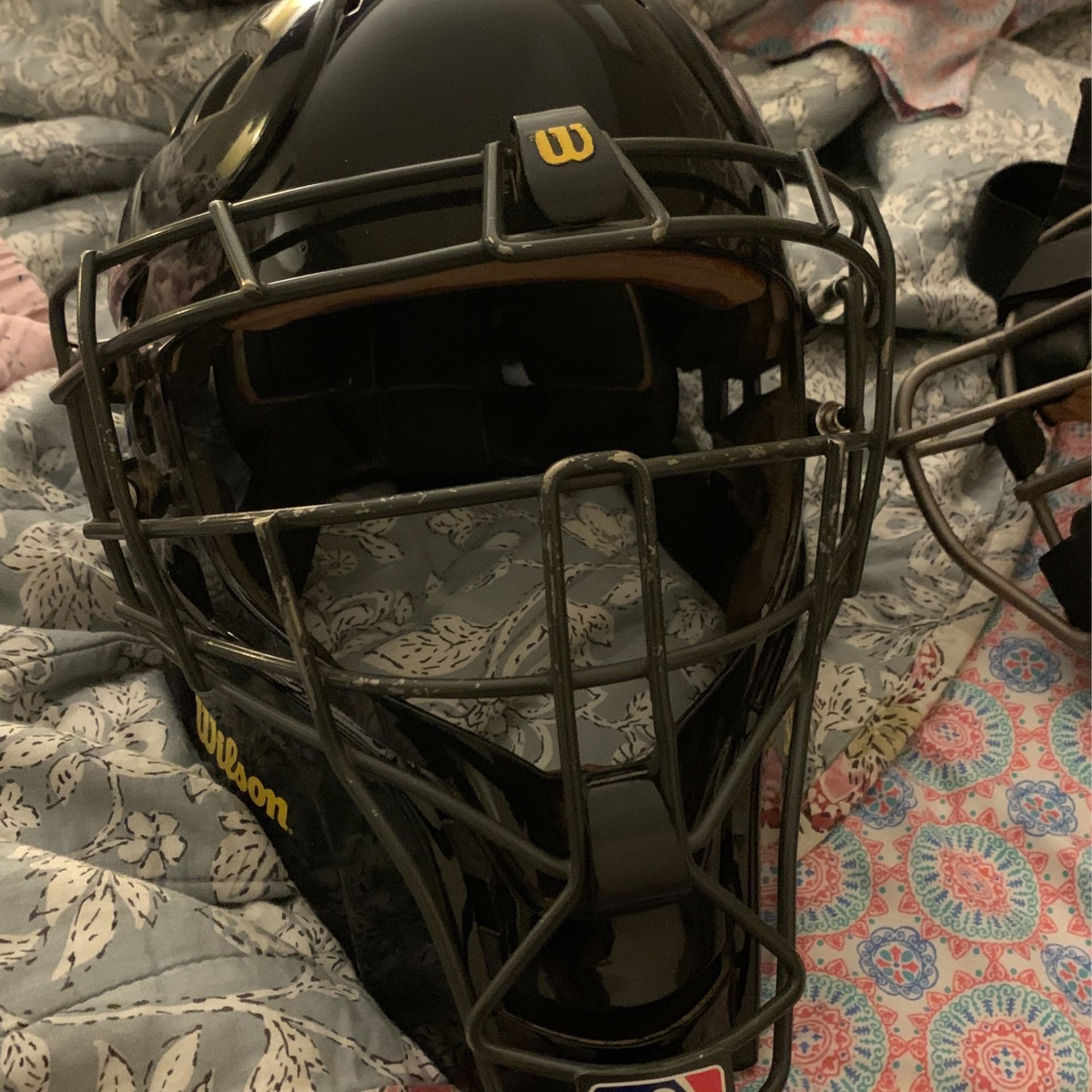 Wilson Titanium Hockey Style Mask And Wilson Titanium Umpire Mask