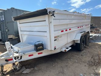PJ Trailers White Dump Trailer