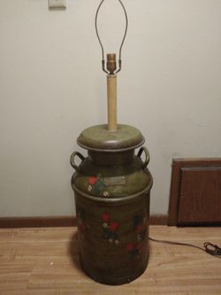 Vintage Milk jug lamp