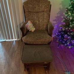 Rocking/Reclining Chair With Foot Rest
