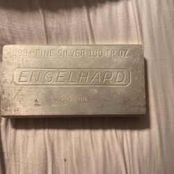 100 Oz Engelhard Silver Bar