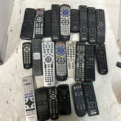 Lot of 23 Remote Controls Samsung, Panasonic, Phillips,Toshiba & More UNTESTED#D2