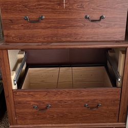 Wood File Cabinet Storage