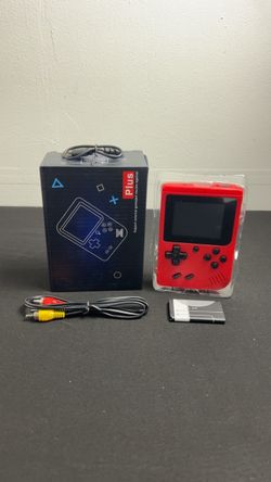 Handheld Retro Game Console Plus – Red