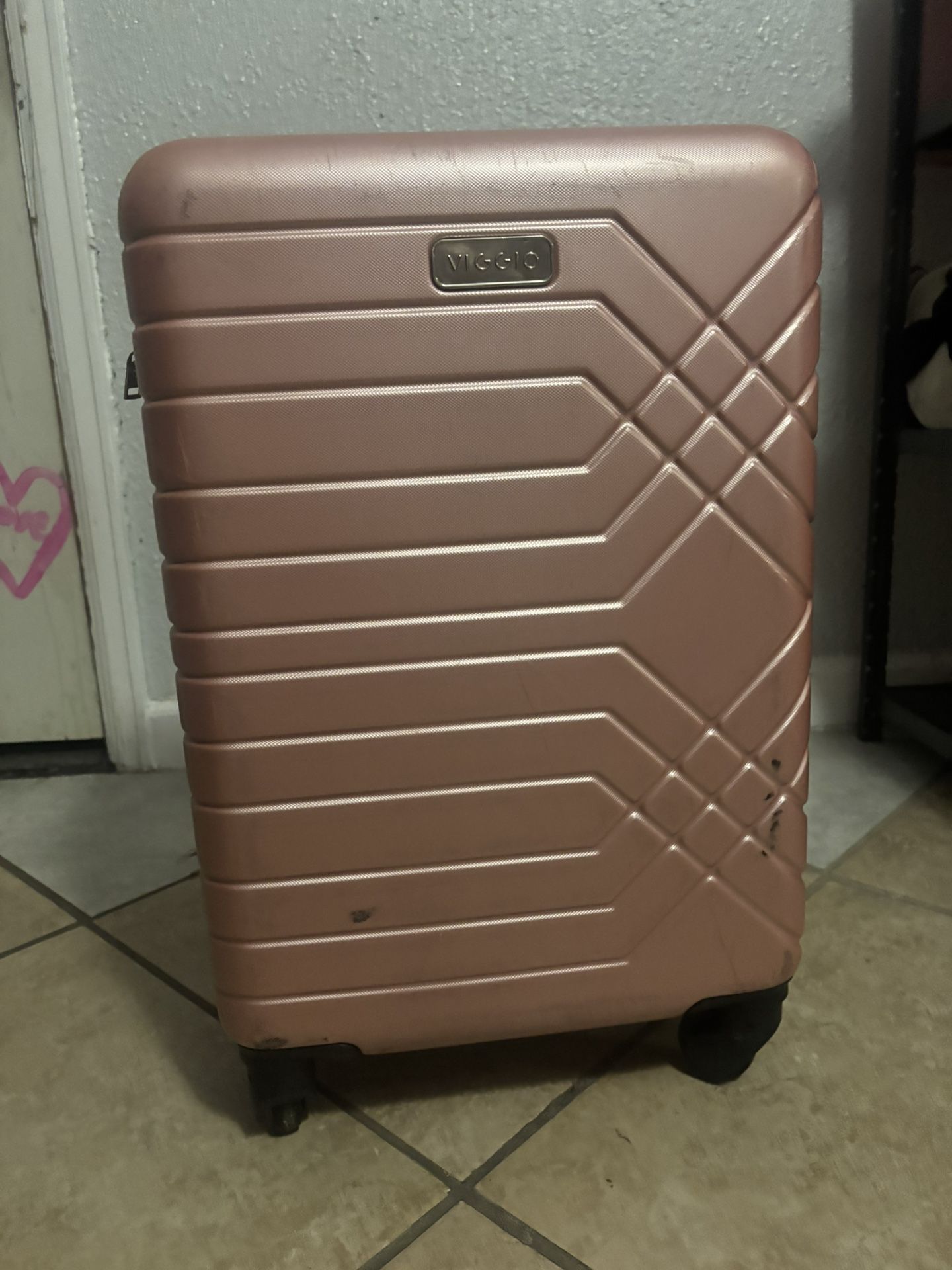 Used Small Suit Case (pink)