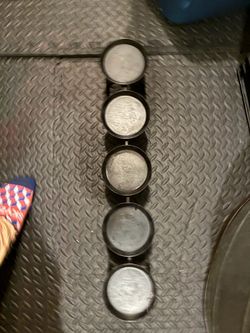 Five Pilar Metal Candle holder