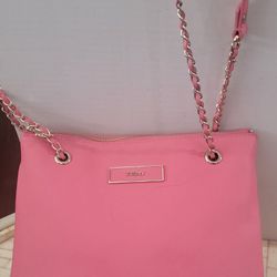 Pink DKNY  Crossbody/ Sholder Convertible Gold Accents 