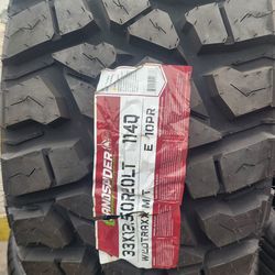 4 NEW TIRES LANDSPIDER M/T LT 33x12.50r20