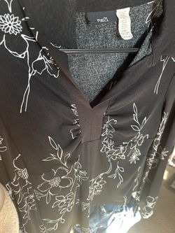 Black Flower Shirt