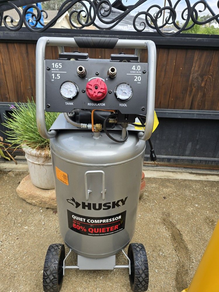 Husky 20g Vertical Electric Oil-free Quiet Auto/workshop Air Compressor