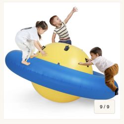 Costway 7.5 FT  Dome Rocker Bouncer with 6 Handles Fun Outdoor Game for Kids