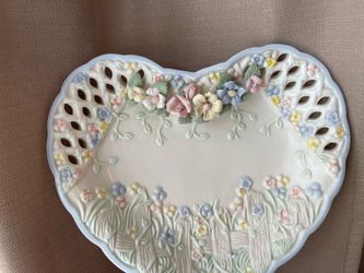 Vintage heart shaped dish