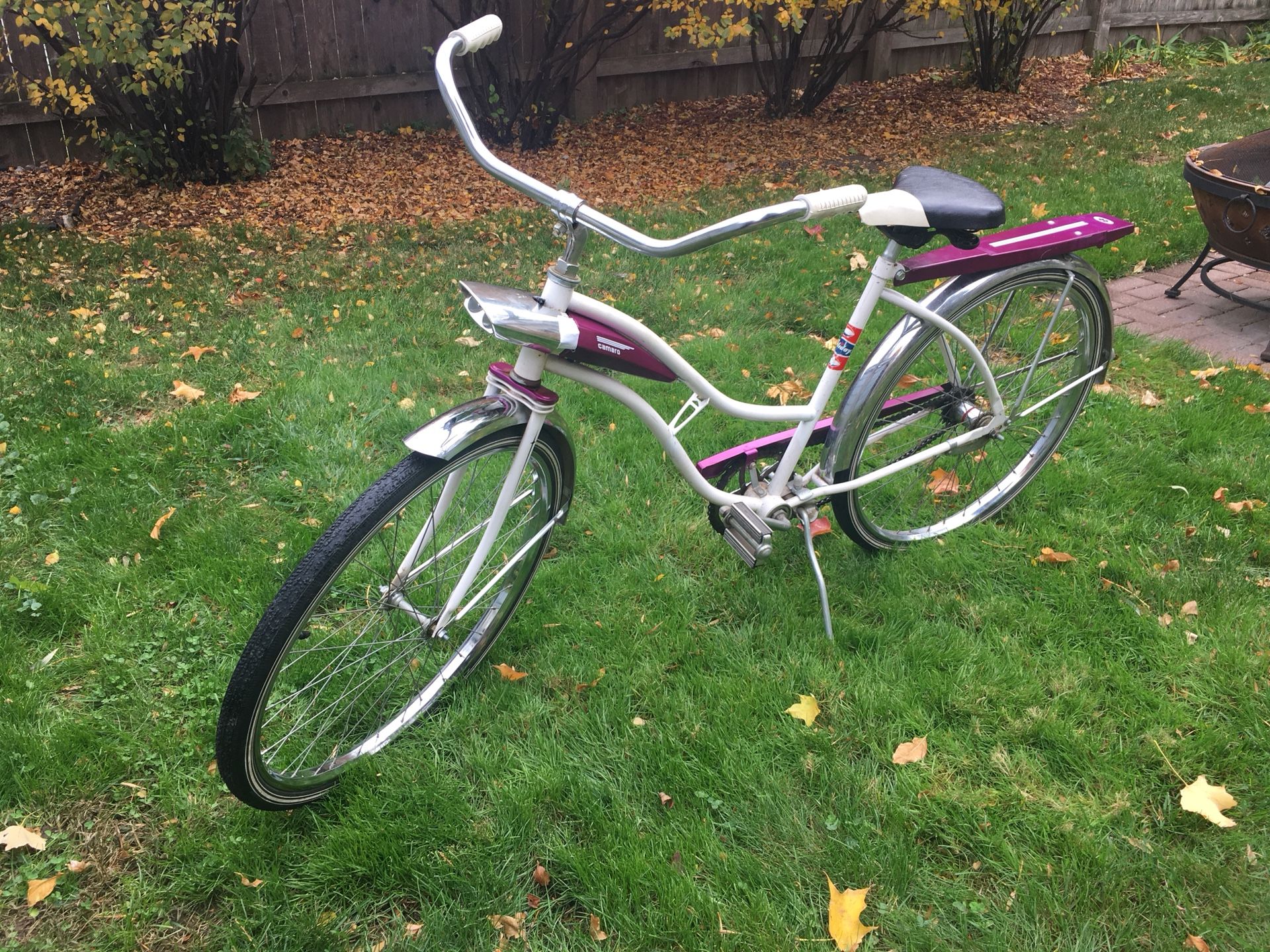 Vintage holiday gas station bike