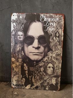 Ozzy Metal Sign