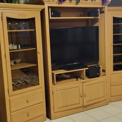 3 Piece Ethan Allen Entertainment Center