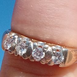 1/2 CT Diamond Engagement Wedding Ring 