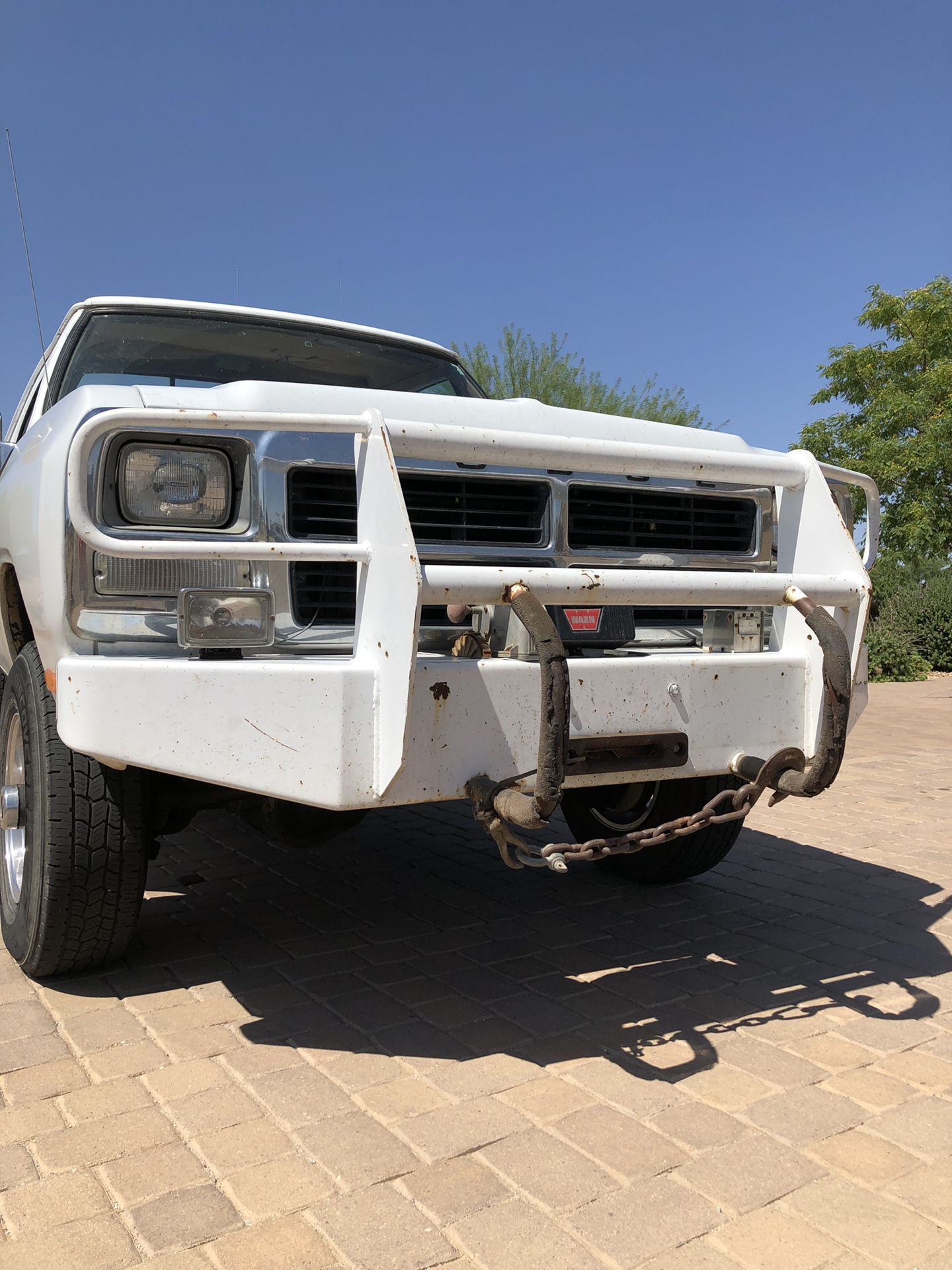 Cummins 1st gen front winch bumper with warn 8274 winch