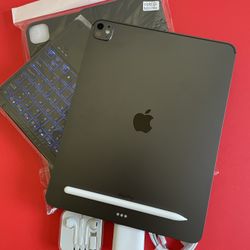 Apple IPad Pro 13”  (M4 chip /OLED display/ 2024 Newest ) 512GB with keyboard, pen & Accessories 