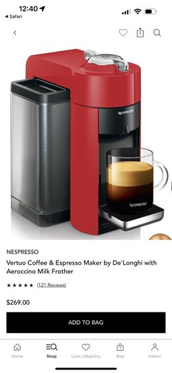 Vertuo nespresso machine