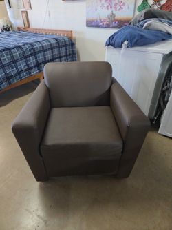 Brown Leather Club Chair