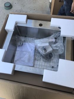 “18- gauge” Single kitchen sink bowl