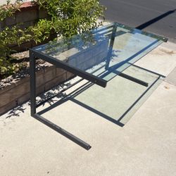 Glass Top Desk 