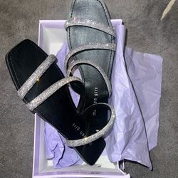 Madden Girl Parfait Rhinestone Triple strap Sandals 9.5M