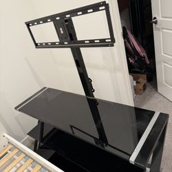 Glasses TV Stand With Hooks 