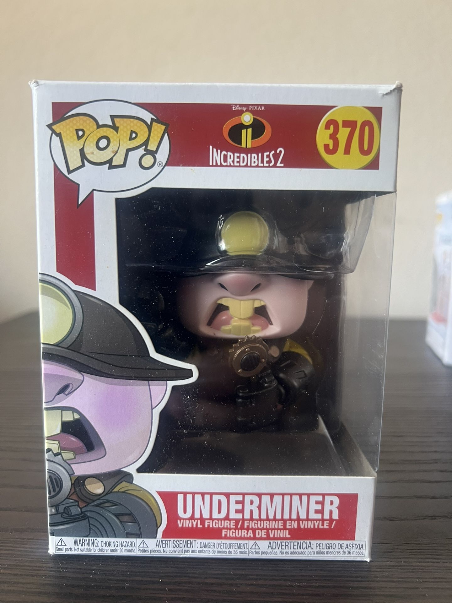 VAULTED Underminer Incredibles 2 Funko Pop #370 Disney Pixar Animation Movies