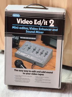 VINTAGE 1990 SIMA VIDEO ED/ IT 2 EDITOR SOUND MIXER 